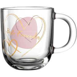 Kaffeetasse Leonardo Gold/Transparent Glas 0.4 l - Kaffeetasse