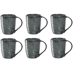 Cappuccinotassen-Set Leonardo Grau Keramik 0.43 l - Farbe: anthrazit - Cappuccinotassen-Set