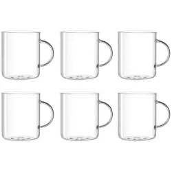 Leonardo - Teetasse Novo 400 ml, 6 Stück, Transparent, 0.4L