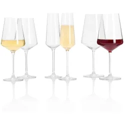 Weingläser-Set Puccini 18-teilig, Transparent -  Esszimmer One Size