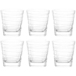 Leonardo - 6 Whiskygläser, 250 ml, Transparent