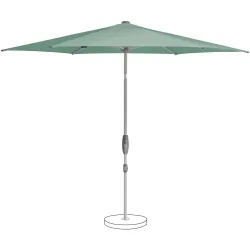 Suncomfort BY GLATZ Sonnenschirm Shell-Turn grün Polyester B 300 T 300 cm - Sonnenschirm