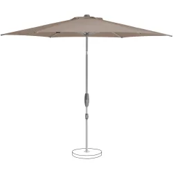 Suncomfort BY GLATZ, Suncomfort BY GLATZ Sonnenschirm Shell-Turn taupe Polyester B 300 T 300 cm - Sonnenschirm
