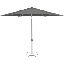 Suncomfort BY GLATZ, Suncomfort BY GLATZ Sonnenschirm Pop up steingrau Polyester B 300 T 300 cm - Sonnenschirm