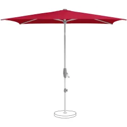 Suncomfort BY GLATZ Sonnenschirm Shell-Turn rot Polyester B 250 T 200 cm - Sonnenschirm