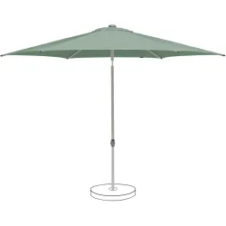 Suncomfort BY GLATZ Sonnenschirm Pop up grün Polyester B 250 T 250 cm - Sonnenschirm
