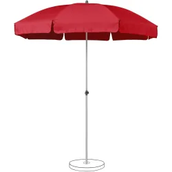 Suncomfort BY GLATZ Sonnenschirm Siesta rot Polyester B 180 T 180 cm - Sonnenschirm