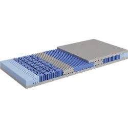 Philrouge Matratze Cozysleep Calm Medium Weiss Schaumstoff 90 x 200 cm - Material: Kaltschaum mit Schaumfedern im Schulterbereich - Matratze