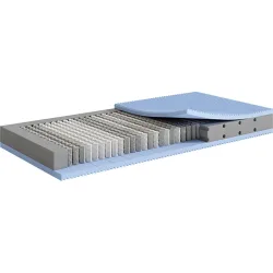 Philrouge Matratze Cozysleep Zen Medium Weiss Schaumstoff/Federn 80 x 200 cm - Material: Schaumstoff, Taschenfederkern - Matratze