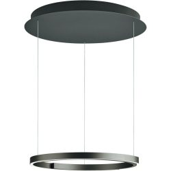 Designer-Pendellampe Bankamp Rings bronze dimmbar D 55 cm - LED - Lichtfarbe: Extra warmweiss - Helles Neutralweiss - Material: Aluminium/Acryl -