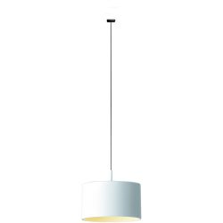 Designer-Pendellampe Bankamp Strada Pro Grand Metal weiss dimmbar D 16 cm - LED - Lichtfarbe: Extra warmweiss - Material: Aluminium/Acryl -