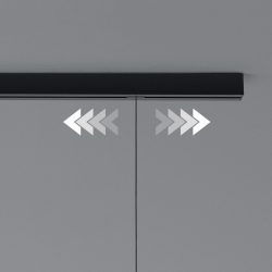 Designer-Pendellampen-Schiene Bankamp Strada Pro schwarz 150 cm - Material: Aluminium - Schiene