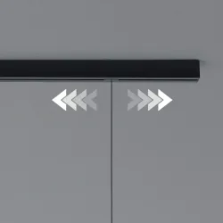 Designer-Pendellampen-Schiene Bankamp Strada Pro schwarz 150 cm - Material: Aluminium - Schiene