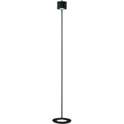 Designer-Stehlampe Bankamp Impulse schwarz dimmbar H 155 cm - LED - Lichtfarbe: Extra warmweiss - Material: Aluminium/Eisen/Glas - Designer-Stehlampe-