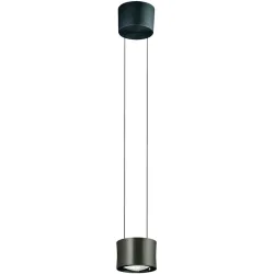 Designer-Pendellampe Bankamp Impulse Bronze 1-flammig vertical flex - LED - Lichtfarbe: Extra warmweiss - Material: Glas/Stahl/Aluminium -