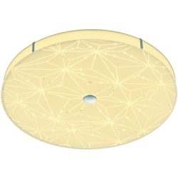 Designer-Deckenlampe Bankamp Mandala weiss mit Fernbedienung D 42 cm - LED - Lichtfarbe: Extra warmweiss - Material: Aluminium/Eisen/Glas -