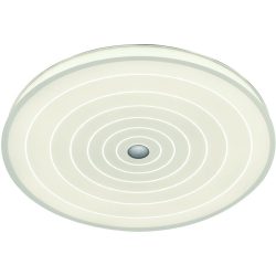 Designer-Deckenlampe Bankamp Mandala weiss mit Fernbedienung D 42 cm - LED - Lichtfarbe: Extra warmweiss - Material: Aluminium/Eisen/Glas -