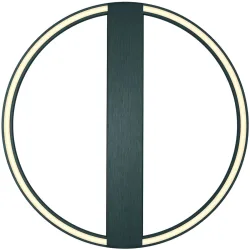 Designer-Deckenlampe Bankamp Line anthrazit D 63 cm - Farbe: anthrazit matt eloxiert - LED - Lichtfarbe: Extra warmweiss - Material: