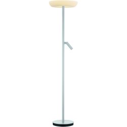 Designer-Stehlampe Bankamp Cielo aluminium matt dimmbar H 190 cm - LED - Lichtfarbe: Extra warmweiss - Material: Aluminium/Eisen/Glas -