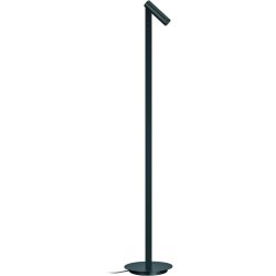 Designer-Stehlampe Bankamp Spot Anthrazit matt dimmbar H 120 cm - Farbe: anthrazit matt eloxiert - LED - Lichtfarbe: Extra warmweiss - Material: