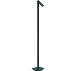 Designer-Stehlampe Bankamp Spot anthrazit dimmbar H 120 cm - Farbe: anthrazit matt eloxiert - LED - Lichtfarbe: Extra warmweiss - Material: