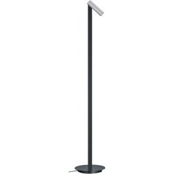 Designer-Stehlampe Bankamp Spot Aluminium matt dimmbar H 120 cm - LED - Lichtfarbe: Extra warmweiss - Material: Aluminium/Eisen/Acryl -