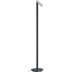Designer-Stehlampe Bankamp Spot Aluminium matt dimmbar H 120 cm - LED - Lichtfarbe: Extra warmweiss - Material: Aluminium/Eisen/Acryl -