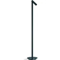 Designer-Steh/Leselampe links Bankamp Spot schwarz dimmbar H 120 cm - LED - Lichtfarbe: Extra warmweiss - Material: Aluminium/Eisen/Acryl -