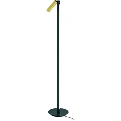 Designer-Steh/Leselampe rechts Bankamp Spot Messing matt dimmbar H 120 cm - LED - Lichtfarbe: Extra warmweiss - Material: Aluminium/Eisen/Acryl -
