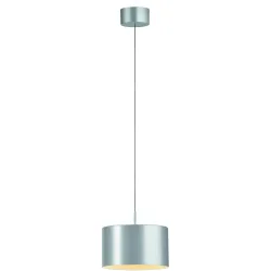 Designer-Pendellampe Bankamp Grand Metal aluminium matt dimmbar D 16 cm - LED - Lichtfarbe: Extra warmweiss - Material: Aluminium/Eisen/Acryl -