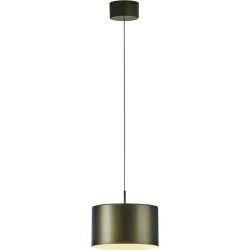 Designer-Pendellampe Bankamp Grand Metal bronze dimmbar D 16 cm - LED - Lichtfarbe: Extra warmweiss - Material: Aluminium/Eisen/Acryl -