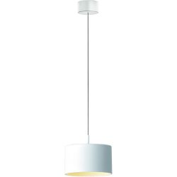 Designer-Pendellampe Bankamp Grand Metal weiss dimmbar D 16 cm - LED - Lichtfarbe: Extra warmweiss - Material: Aluminium/Eisen/Acryl -