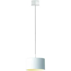 Designer-Pendellampe Bankamp Grand Metal weiss dimmbar D 20 cm - LED - Lichtfarbe: Extra warmweiss - Material: Aluminium/Eisen/Acryl -
