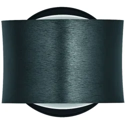 Designer-Wandlampe Bankamp Impulse anthrazit dimmbar - Farbe: anthrazit matt eloxiert - LED - Lichtfarbe: Extra warmweiss - Material: