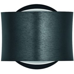 Designer-Wandlampe Bankamp Impulse anthrazit dimmbar - Farbe: anthrazit matt eloxiert - LED - Lichtfarbe: Extra warmweiss - Material: