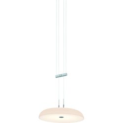 Designer-Pendellampe Bankamp Strada 2.0 Bowl aluminium matt dimmbar D 25 cm - LED - Lichtfarbe: Extra warmweiss - Material: Acryl -