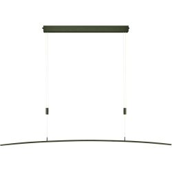 Designer-Pendellampe Bankamp Plain bronze dimmbar 131 cm - Farbe: bronze matt eloxiert - LED - Lichtfarbe: Extra warmweiss - Helles Neutralweiss -