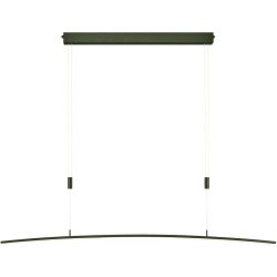Designer-Pendellampe Bankamp Plain bronze dimmbar 120 cm - Farbe: bronze matt eloxiert - LED - Lichtfarbe: Extra warmweiss - Helles Neutralweiss -