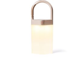 Lexon Tischlampe Horizon Weiss/Gold Aluminium/Kunststoff 8.3 cm 20 cm - LED - Lichtfarbe: Warmweiss - Kaltes Tagesweiss - Material: