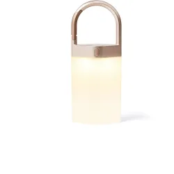 Lexon Tischlampe Horizon Weiss/Gold Aluminium/Kunststoff 8.3 cm 20 cm - LED - Lichtfarbe: Warmweiss - Kaltes Tagesweiss - Material: