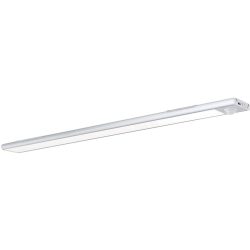 Unterbaulampe Norman Silber Aluminium 4 cm 1.4 cm - LED - Lichtfarbe: Warmweiss - Unterbaulampe- LED Energiesparlampe