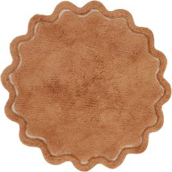 Teppich Aprila Baumwolle 110 cm 110 cm - Farbe: Toffee - Teppich