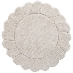 Teppich Florina Weiss Baumwolle 110 cm 110 cm - Teppich