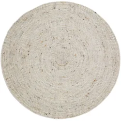 Teppich Juha Beige Stoff 160 cm 160 cm - Teppich