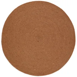Teppich Juha Stoff 110 cm 110 cm - Farbe: Toffee - Teppich