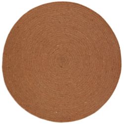 Teppich Juha Stoff 110 cm 110 cm - Farbe: Toffee - Teppich