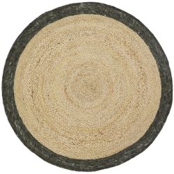 Teppich Josephina Grün Baumwolle/Jute 110 cm 110 cm - Farbe: olive - Material: Jute/Baumwolle - Teppich