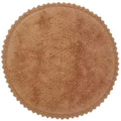 Teppich Emmi Baumwolle 110 cm 110 cm - Farbe: Toffee - Teppich