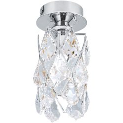 Deckenlampe Rita Grau Stahl 17.5 cm - Farbe: chrom - Deckenlampe