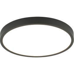 Deckenlampe Bully Schwarz Aluminium 2.4 cm - LED - Lichtfarbe: Warmweiss - Deckenlampe- LED Energiesparlampe